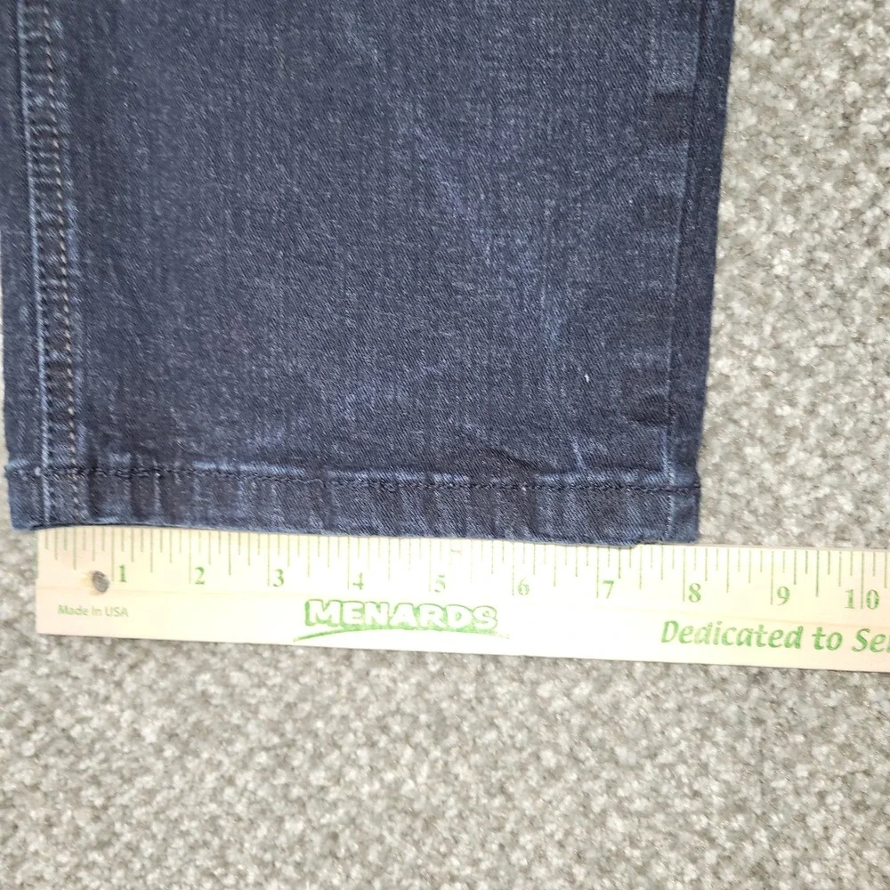 Urban Star Mens Dark Wash Straight Leg Stretch Denim Jeans 44x30 Blue Stretch